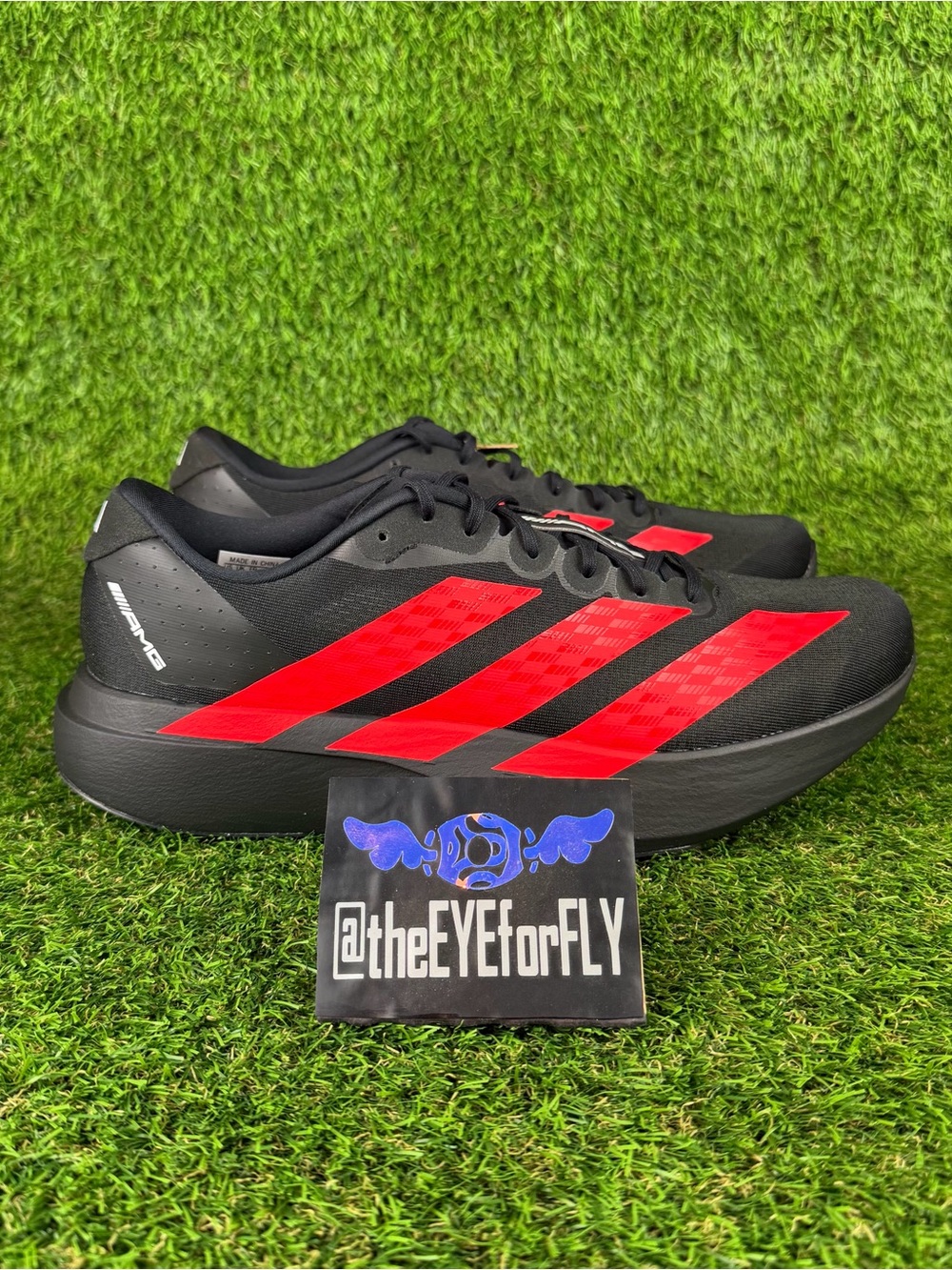 NEW adidas Adizero SL Mercedes AMG Motorsports Black Red KH8832 Men’s Size 10